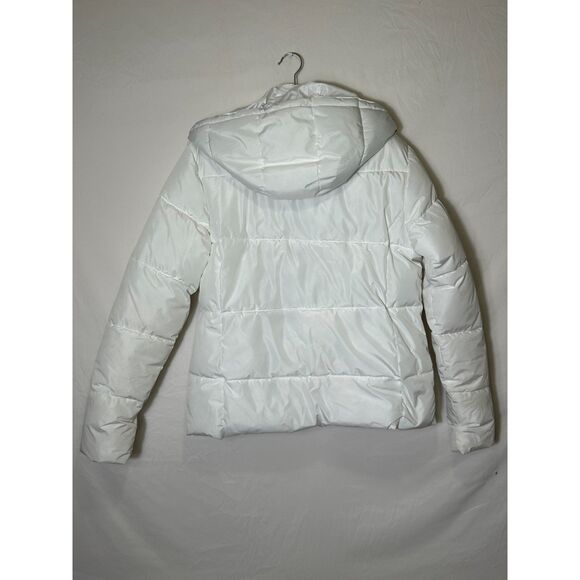 Zyia Women's Country Sport White Aspen Puffer Jacket with Removeable Hood SZ XL - Picture 4 of 5